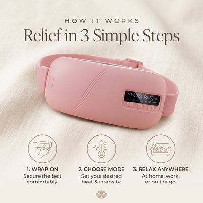 The Bloom | Wearable Heat & Massage Belt for Period Pain Relief