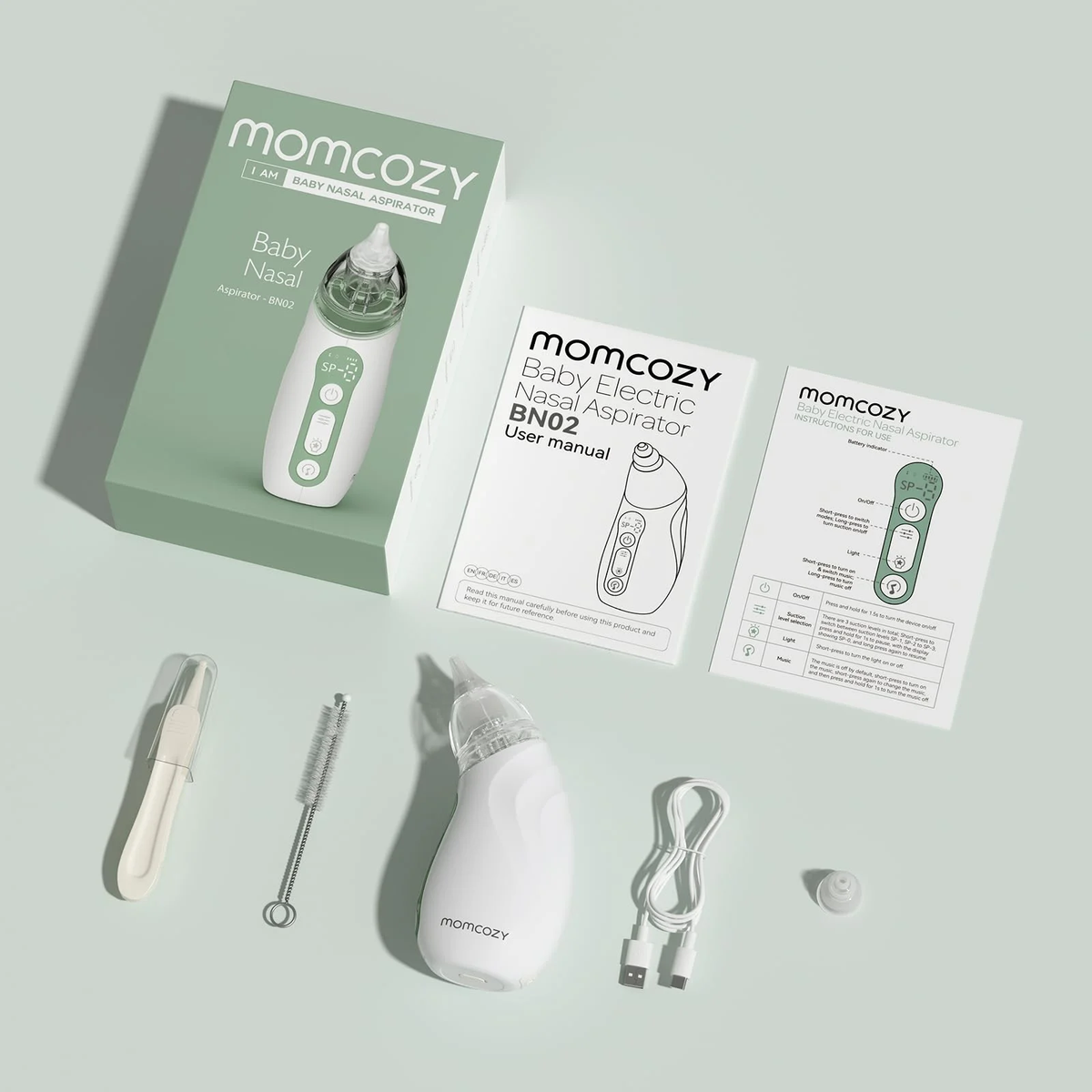 Baby Nasal Aspirator,Newborn and Toddler, Portable Baby Nose Aspirator
