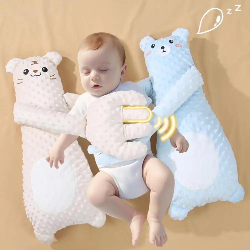 Infant Exhaust Pillow Hand Remote Controlled Soothing for Baby Sleep Cartoon Plush Toddler Comforting Hand