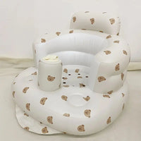 Baby Floor Chair for Sitting Up, Inflatable Baby Seat with Harness for Babies,Baby Seats for Infants, Blow up Baby Chair with Built in Air Pump