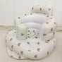 Baby Floor Chair for Sitting Up, Inflatable Baby Seat with Harness for Babies,Baby Seats for Infants, Blow up Baby Chair with Built in Air Pump