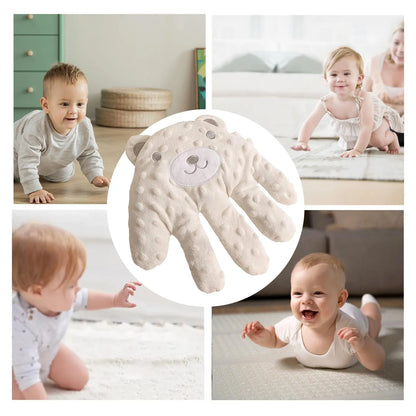 Baby Soothing Palm, Baby Patter for Sleep, Baby Startle Prevention Hand Glove Electric Baby Hand Pillow Red Bean Filling Cute Baby Soothing Palm for Newborns Baby Girls Boys (Pink Rabbit)