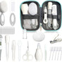 Baby Healthcare and Grooming Kit for Newborn Kids, 24PCS Upgraded Safety Baby Care Kit, Newborn Nursery Health Care Set, Baby Care Product (Grey White)