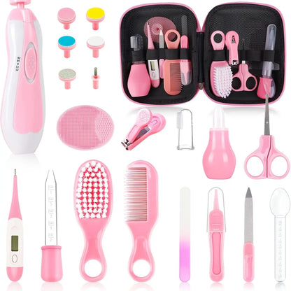 Baby Nail Trimmer Electric and Baby Grooming Kit,Baby Nail Clippers, 6 in 1 Baby Nail File,Nail File Baby Grooming Kit Manicure Set for Toddler or Adults,Blue
