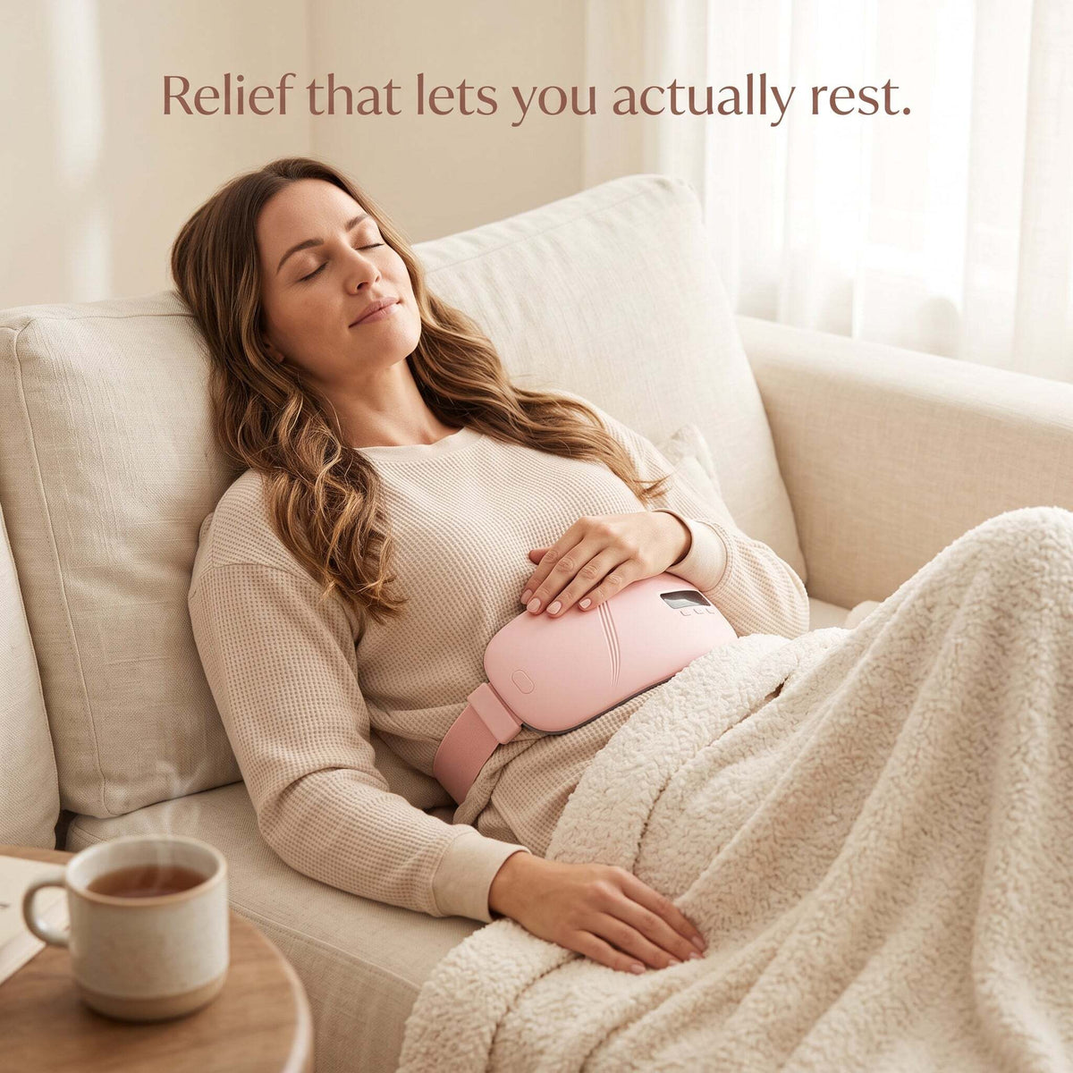 The Bloom | Wearable Heat & Massage Belt for Period Pain Relief