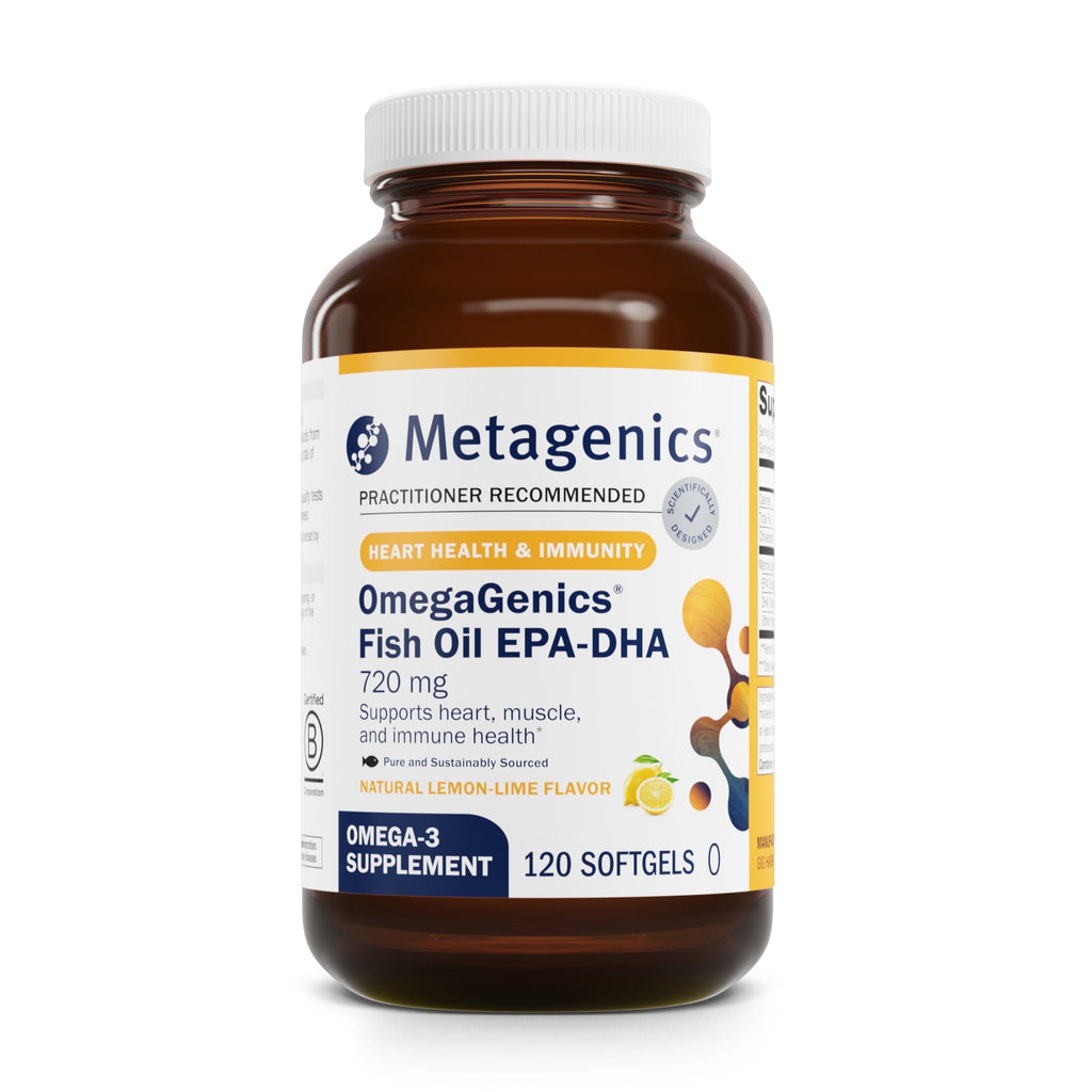 Omegagenics Fish Oil EPA-DHA 720 Mg - Omega-3 Fish Oil Supplement - High Potency - for Heart Health, Musculoskeletal Health & Immune System Health* - with DHA & EPA - 120 Softgels