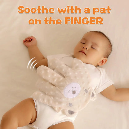 Baby Soothing Palm, Baby Patter for Sleep, Baby Startle Prevention Hand Glove Electric Baby Hand Pillow Red Bean Filling Cute Baby Soothing Palm for Newborns Baby Girls Boys (Pink Rabbit)
