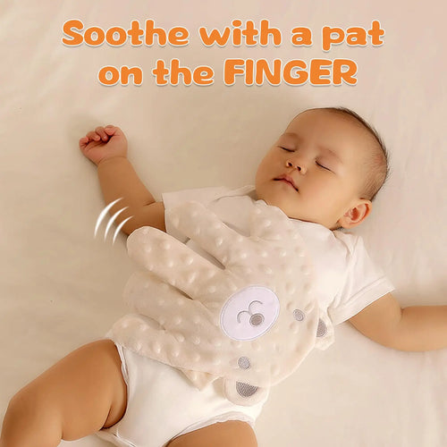 Baby Soothing Palm, Baby Patter for Sleep, Baby Startle Prevention Hand Glove Electric Baby Hand Pillow Red Bean Filling Cute Baby Soothing Palm for Newborns Baby Girls Boys (Pink Rabbit)