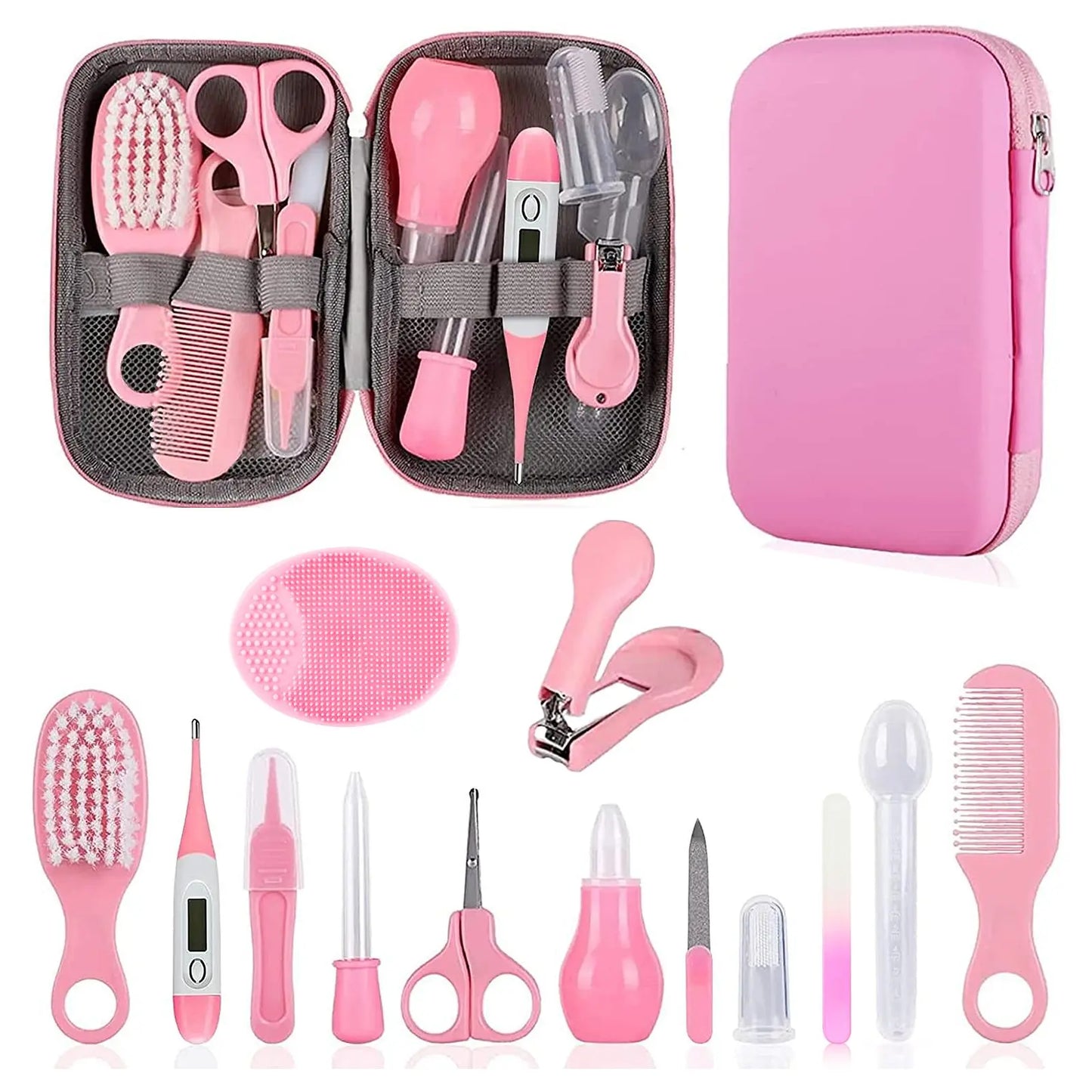 Baby Nail Trimmer Electric and Baby Grooming Kit,Baby Nail Clippers, 6 in 1 Baby Nail File,Nail File Baby Grooming Kit Manicure Set for Toddler or Adults,Blue