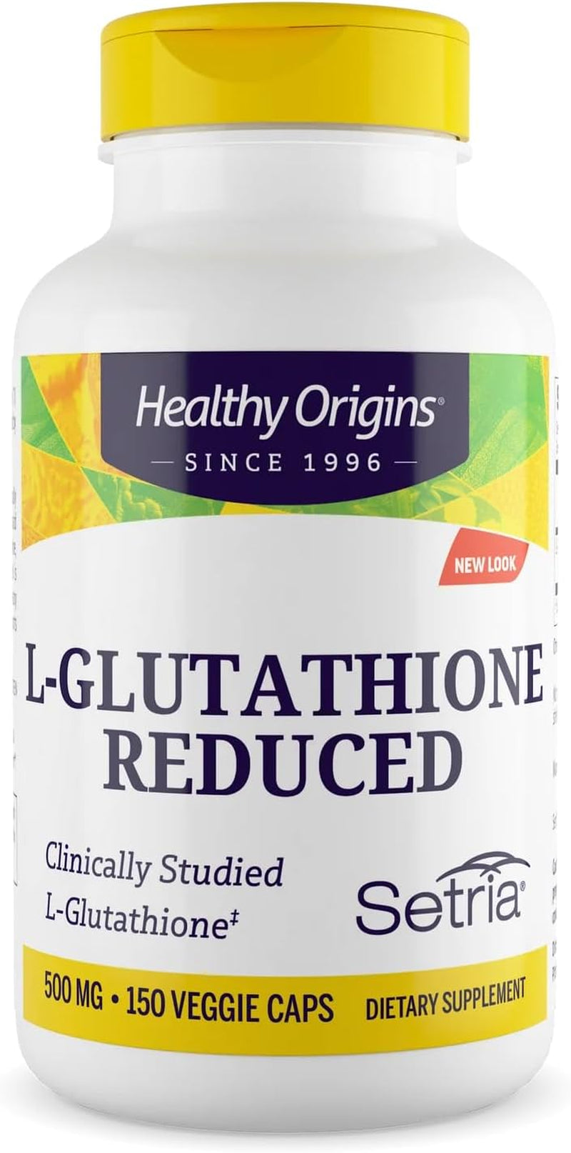 Setria L-Glutathione 500 Mg, 150 Veggie Capsules - Reduced Form Master Antioxidant Supplement - Supports Liver Health, Detoxification, Immune Function & Healthy Skin - 5 Month Supply