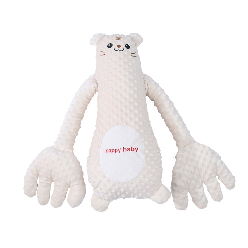 Infant Exhaust Pillow Hand Remote Controlled Soothing for Baby Sleep Cartoon Plush Toddler Comforting Hand