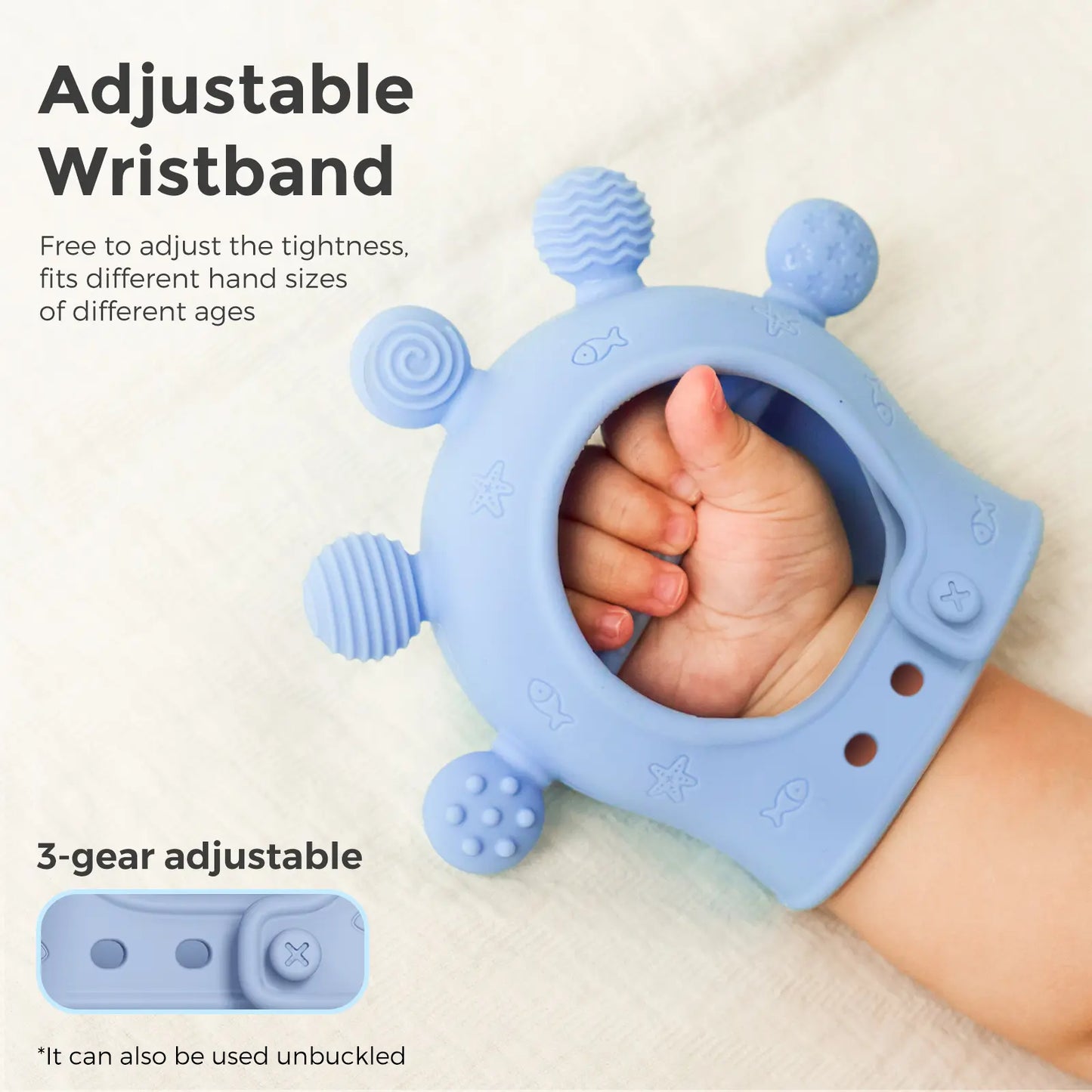 Momcozy Baby Teether Toys Baby Teething Toys|Infant Teether|Baby Teething Relief Food Grade Silicone Teether Baby Toys Baby Teether 0-6 Months|Teething Toy 6-12 Months|Baby Essential