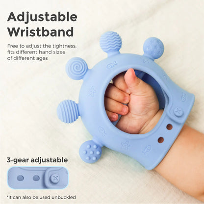 Momcozy Baby Teether Toys Baby Teething Toys|Infant Teether|Baby Teething Relief Food Grade Silicone Teether Baby Toys Baby Teether 0-6 Months|Teething Toy 6-12 Months|Baby Essential