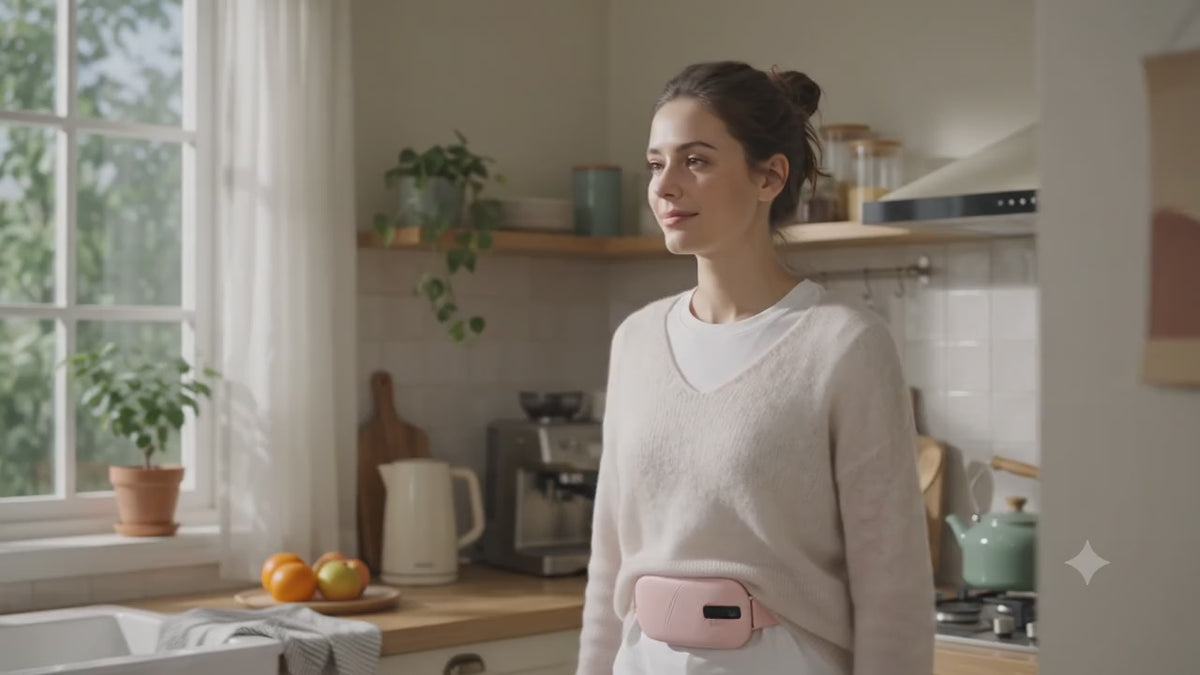 The Bloom™ | Wearable Heat & Massage Belt for Period Pain Relief