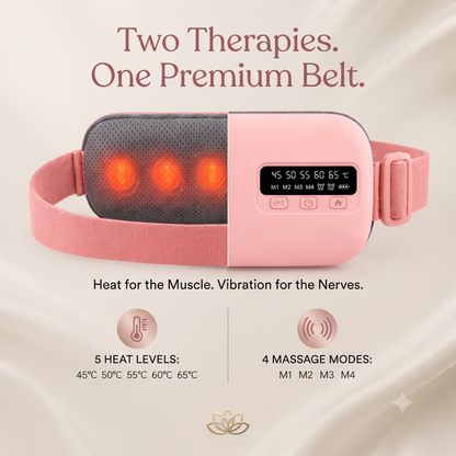 The Bloom™ | Wearable Heat & Massage Belt for Period Pain Relief